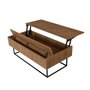 Hanah Home Laxus Takım 10 Conjunto de Muebles de Salón Nogal y Negro
